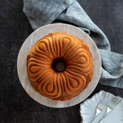 NORDIC WARE Moule Anti-adhésif|Moules À Gâteaux|Moule à Gâteau Bundt Chiffon Royal Gold