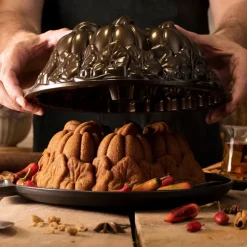 NORDIC WARE Moule Anti-adhésif|Moules À Gâteaux|Moule à Gâteau Bundt Citrouille Bronze