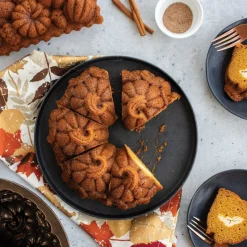 NORDIC WARE Moule Anti-adhésif|Moules À Gâteaux|Moule à Gâteau Bundt Citrouille Bronze