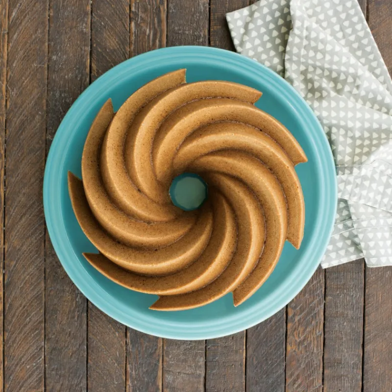 NORDIC WARE Moule Anti-adhésif|Moules À Gâteaux|Moule à Gâteau Bundt Héritage 2,5 L Gold