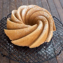 NORDIC WARE Moule Anti-adhésif|Moules À Gâteaux|Moule à Gâteau Bundt Héritage 2,5 L Gold