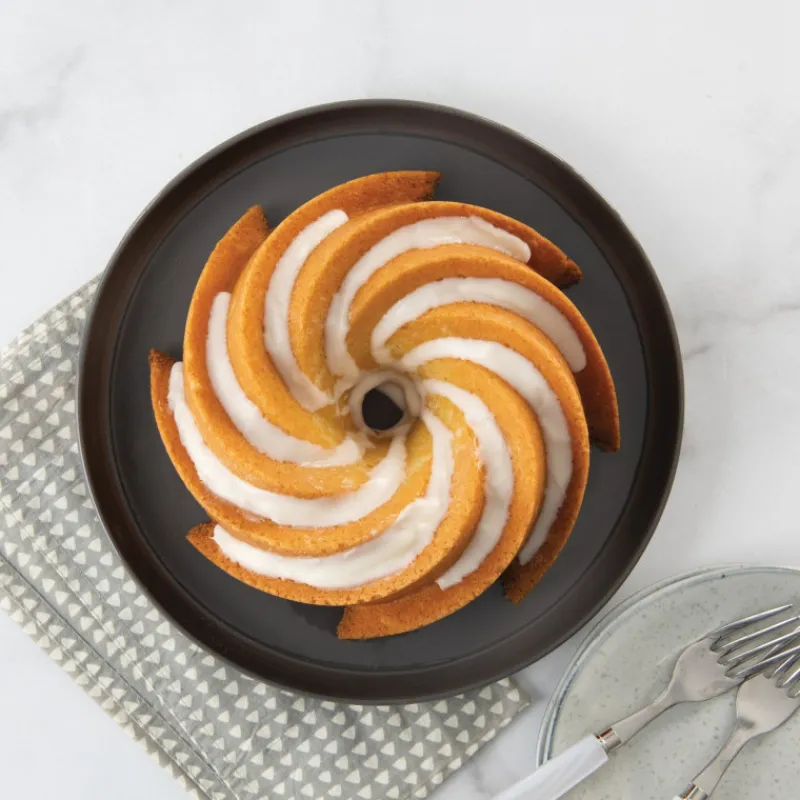 NORDIC WARE Moule Anti-adhésif|Moules À Gâteaux|Moule à Gâteau Bundt Héritage 1,5 L Gold