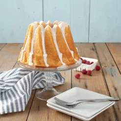 NORDIC WARE Moule Anti-adhésif|Moules À Gâteaux|Moule à Gâteau Bundt Kougelhopf Silver