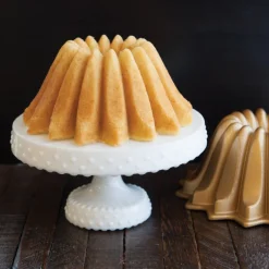 NORDIC WARE Moule Anti-adhésif|Moules À Gâteaux|Moule à Gâteau Bundt Lotus Gold