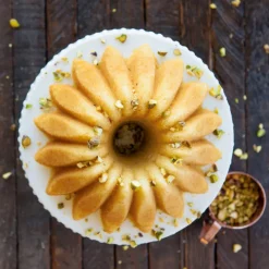 NORDIC WARE Moule Anti-adhésif|Moules À Gâteaux|Moule à Gâteau Bundt Lotus Gold