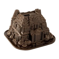 NORDIC WARE Moule Anti-adhésif|Moules À Gâteaux|Moule à Gâteau Bundt Maison Hantée Bronze