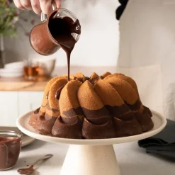 NORDIC WARE Moule Anti-adhésif|Moules À Gâteaux|Moule à Gâteau Bundt Pirouette Gold