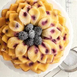 NORDIC WARE Moule Anti-adhésif|Moules À Gâteaux|Moule à Gâteau Bundt Pétales de Fleur Toffee