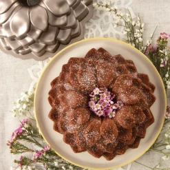 NORDIC WARE Moule Anti-adhésif|Moules À Gâteaux|Moule à Gâteau Bundt Pétales de Fleur Toffee