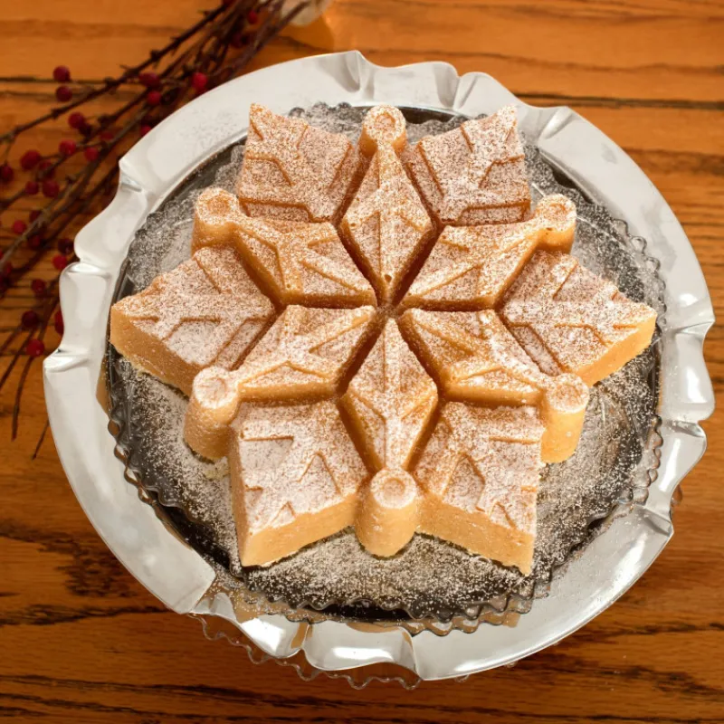 NORDIC WARE Moule Anti-adhésif|Moules À Gâteaux|Moule à Gâteau Cristaux de Neige Silver