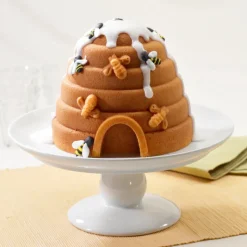 NORDIC WARE Moule Anti-adhésif|Moules À Gâteaux|Moule à Gâteau 3D Ruche Toffee