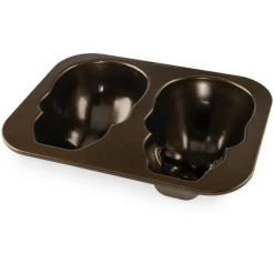 NORDIC WARE Moule Anti-adhésif|Moules À Gâteaux|Moule à Gâteau 3D Tête de Mort Bronze