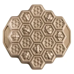 NORDIC WARE Moule Anti-adhésif|Moules À Gâteaux|Moule à Gâteau Nid d'Abeilles Toffee