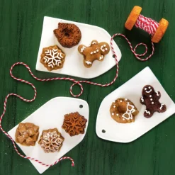 NORDIC WARE Moule Anti-adhésif|Moules À Gâteaux|Moule à Gâteaux Assortis Thé de Noël (x16) Silver