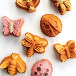 NORDIC WARE Moule Anti-adhésif|Moules À Gâteaux|Moule à Gâteaux Coccinelle et Libellule (x8) Toffee