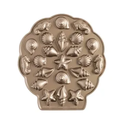 NORDIC WARE Moule Anti-adhésif|Moules À Gâteaux|Moule à Gâteaux Coquillages (x23) Toffee