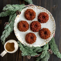 NORDIC WARE Moule Anti-adhésif|Moules À Gâteaux|Moule à Gâteaux Couronnes de Noël (x6) Silver