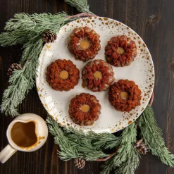 NORDIC WARE Moule Anti-adhésif|Moules À Gâteaux|Moule à Gâteaux Couronnes de Noël (x6) Silver