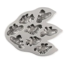 NORDIC WARE Moule Anti-adhésif|Moules À Gâteaux|Moule à Gâteaux Dinosaures (x8) Pro Cast