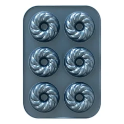 NORDIC WARE Moule Anti-adhésif|Moules À Gâteaux|Moule à Gâteaux Donuts Torsadés (x6) Pro Cast