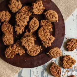 NORDIC WARE Moule Anti-adhésif|Moules À Gâteaux|Moule à Gâteaux Feuilles d'Automne (x12) Bronze