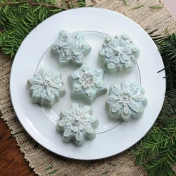 NORDIC WARE Moule Anti-adhésif|Moules À Gâteaux|Moule à Gâteaux Flocons de Neige (x6) Silver