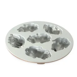 NORDIC WARE Moule Anti-adhésif|Moules À Gâteaux|Moule à Gâteaux Lapins (x6) Toffee