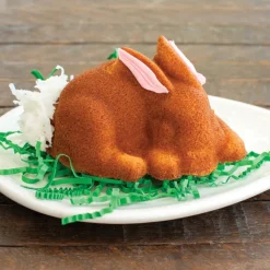 NORDIC WARE Moule Anti-adhésif|Moules À Gâteaux|Moule à Gâteaux Lapins (x6) Toffee