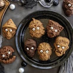 NORDIC WARE Moule Anti-adhésif|Moules À Gâteaux|Moule à Gâteaux Monstres (x8) Bronze