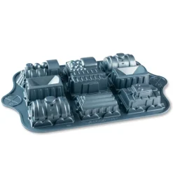 NORDIC WARE Moule Anti-adhésif|Moules À Gâteaux|Moule à Gâteaux Petit Train (x9) Pro Cast