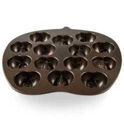 NORDIC WARE Moule Anti-adhésif|Moules À Gâteaux|Moule à Gâteaux Pommes (x14) Bronze