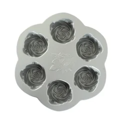 NORDIC WARE Moule Anti-adhésif|Moules À Gâteaux|Moule à Gâteaux Roses (x6) Toffee