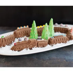 NORDIC WARE Moules À Gâteaux|Moule Anti-adhésif|Moule à Gâteaux Train Nordic Express (x7) Silver