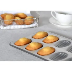 GOBEL Moule Fer Blanc|Moules À Gâteaux|Moule 12 Madeleines Fer Blanc