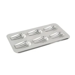 GOBEL Moule Anti-adhésif|Moules À Gâteaux|Moule 6 Madeleines XXL Fer Blanc