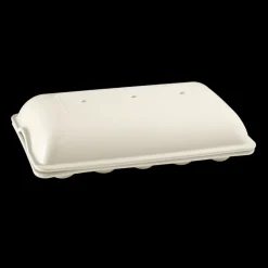 EMILE HENRY Plat De Cuisson|Moule à Mini-Baguettes en Céramique 39 cm Lin