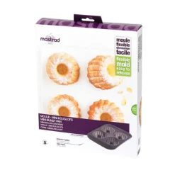 MASTRAD Moule Silicone|Moules À Gâteaux|Moule à Mini-Kouglofs Silicone (x4)