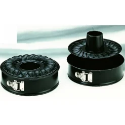 IBILI Moule Anti-adhésif|Moules À Gâteaux|Moule à Savarin Anti Adhésif Fond Amovible Ø 28 cm x H 6,5 cm