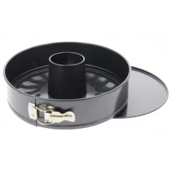 DE BUYER Moule Anti-adhésif|Moules À Gâteaux|Moule à Savarin Anti Adhésif Fond Amovible Ø 26 cm x H 7 cm