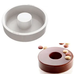 SILIKOMART Moule Silicone|Moule à Savarin Saturne en Silicone Ø 200mm