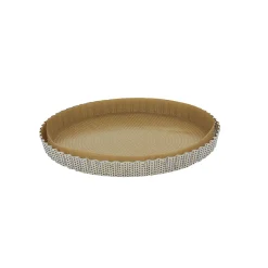 DE BUYER Moules À Gâteaux|Moule à Tarte Cannelée Inox Perforé Amovible Ø 28 cm x H 2,5 cm