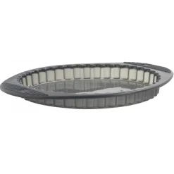 MASTRAD Moule Silicone|Moules À Gâteaux|Moule à Tarte Cannelée Silicone 28 cm