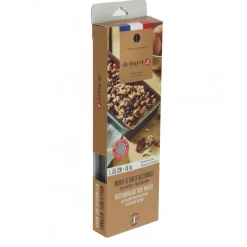 DE BUYER Moules À Gâteaux|Moule à Tarte Rectangulaire Inox Perforé Amovible 35 x 10 cm x H 3,5 cm