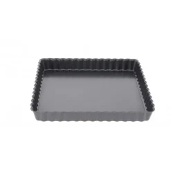 DE BUYER Moule Anti-adhésif|Moules À Gâteaux|Moule Anti Adhésif Tarte Carrée Fond Amovible 18 cm x H 2,7 cm