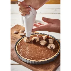 DE BUYER Moule Anti-adhésif|Moules À Gâteaux|Moule Anti Adhésif Tarte Cannelée Fond Amovible Ø 28 cm x H 3 cm