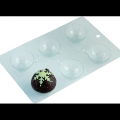 CUISINEADDICT Moules À Chocolat|Moule Chocolat Boule de Noël Flocon (x2)