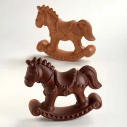PAVONI Moules À Chocolat|Moule Chocolat Cheval à Bascule 17,5 x 5,5 cm x H 15,5 cm (x2)