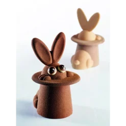 PAVONI Moules À Chocolat|Moule Chocolat Lapin Magique 12 x 10 cm x H 17 cm (x2)