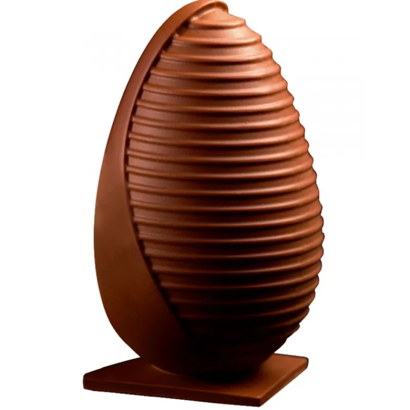 PAVONI Moules À Chocolat|Moule Chocolat Oeuf Stripe Ø 13 x H 20 cm (x2)