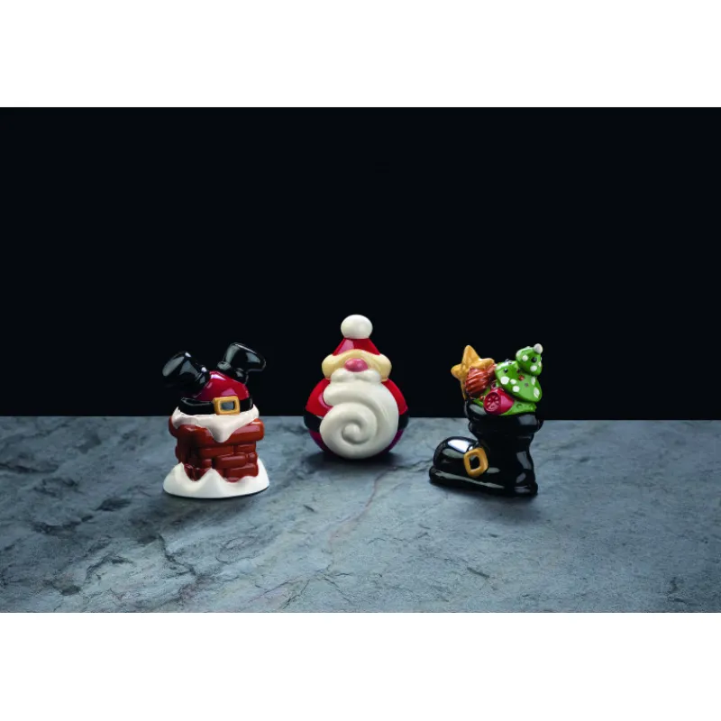 PAVONI Moules À Chocolat|Moule Chocolat Père Noël Twist Ø 14 cm x H 18 cm (x2)